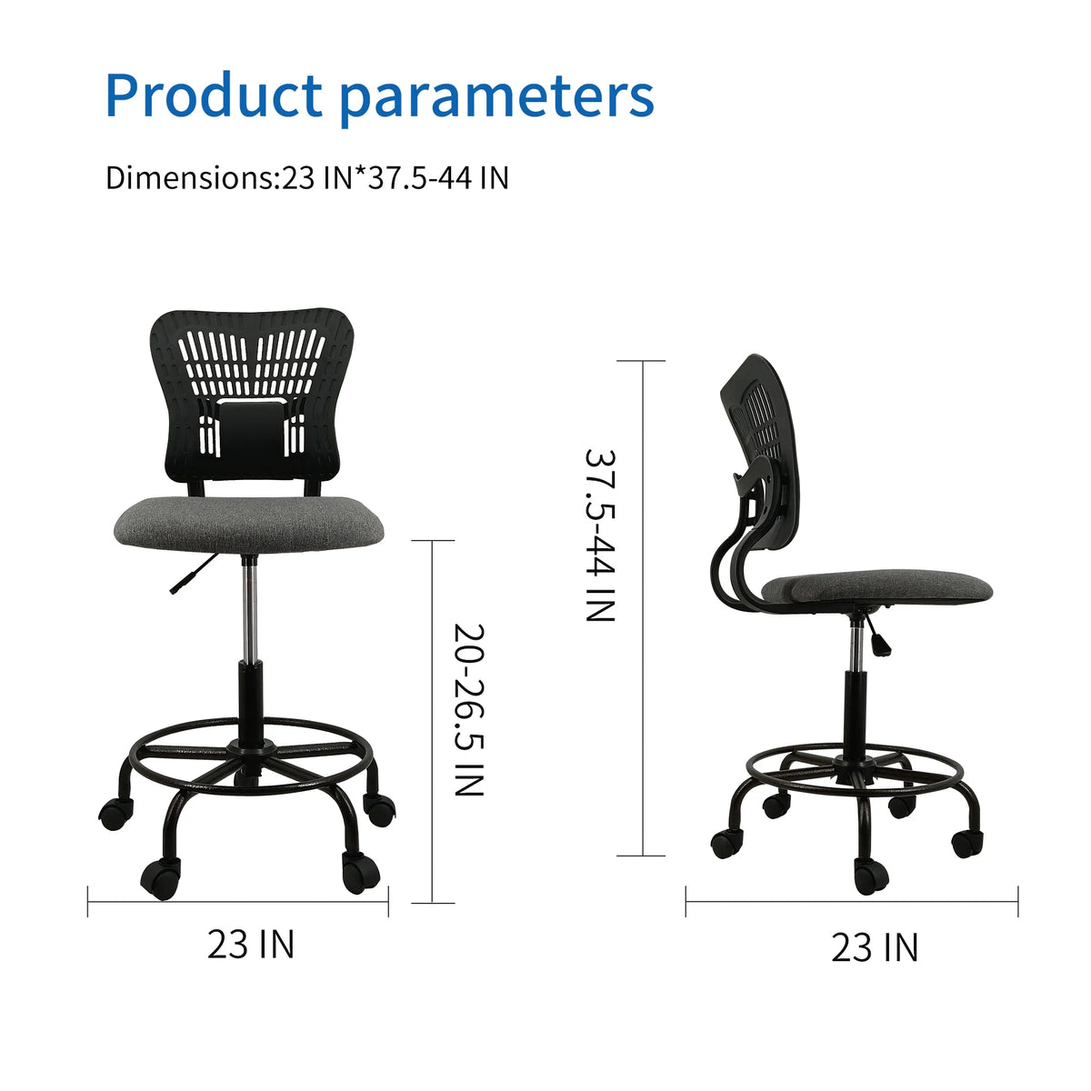 Ergonomic Tall Adjustable Office Drafting Chair J80487