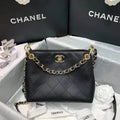 Grained Calfskin Small Hobo Bag P22974