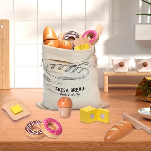 Wooden Bakery Playset with Storage Bag A846