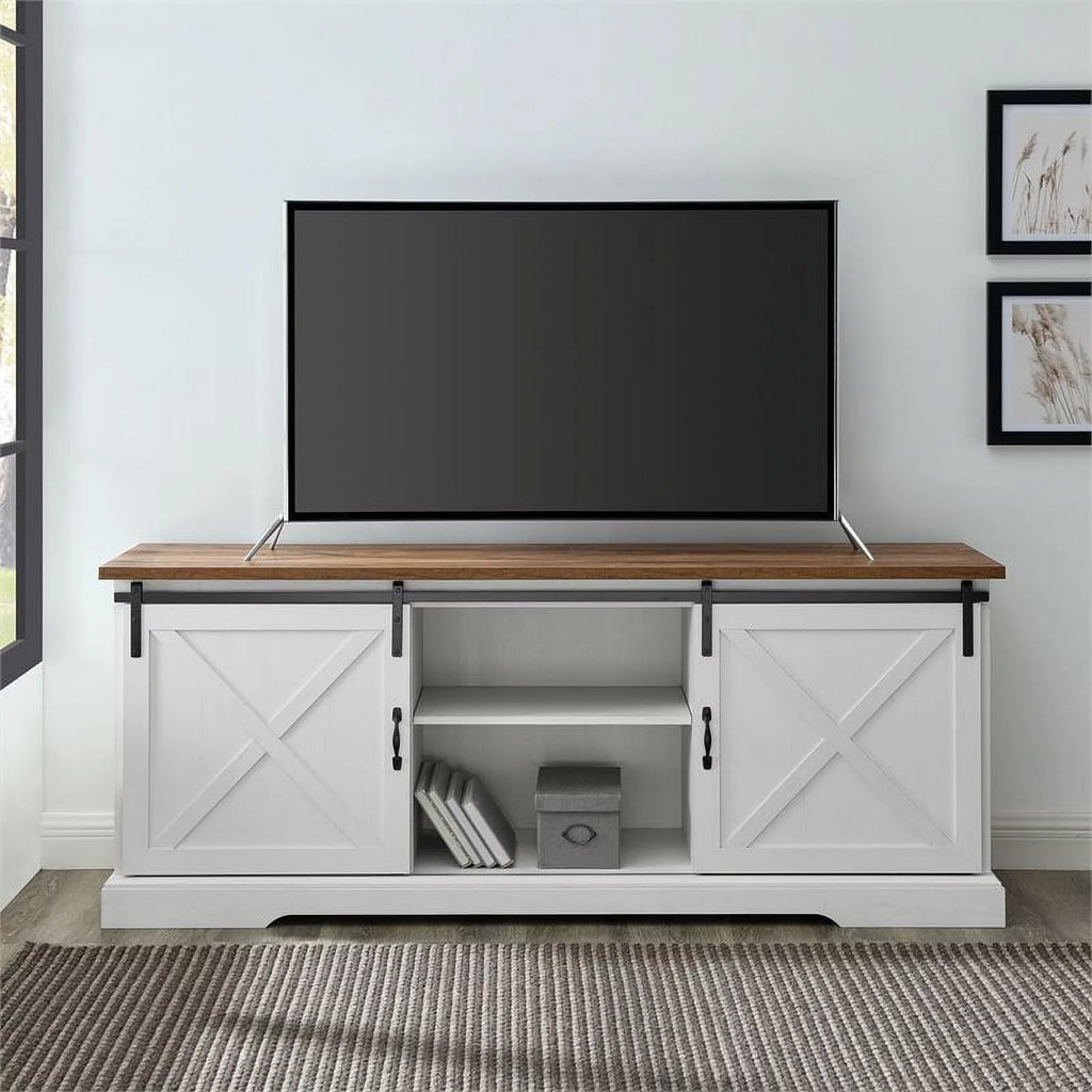 70" Farmhouse Wood TV Stand X5314