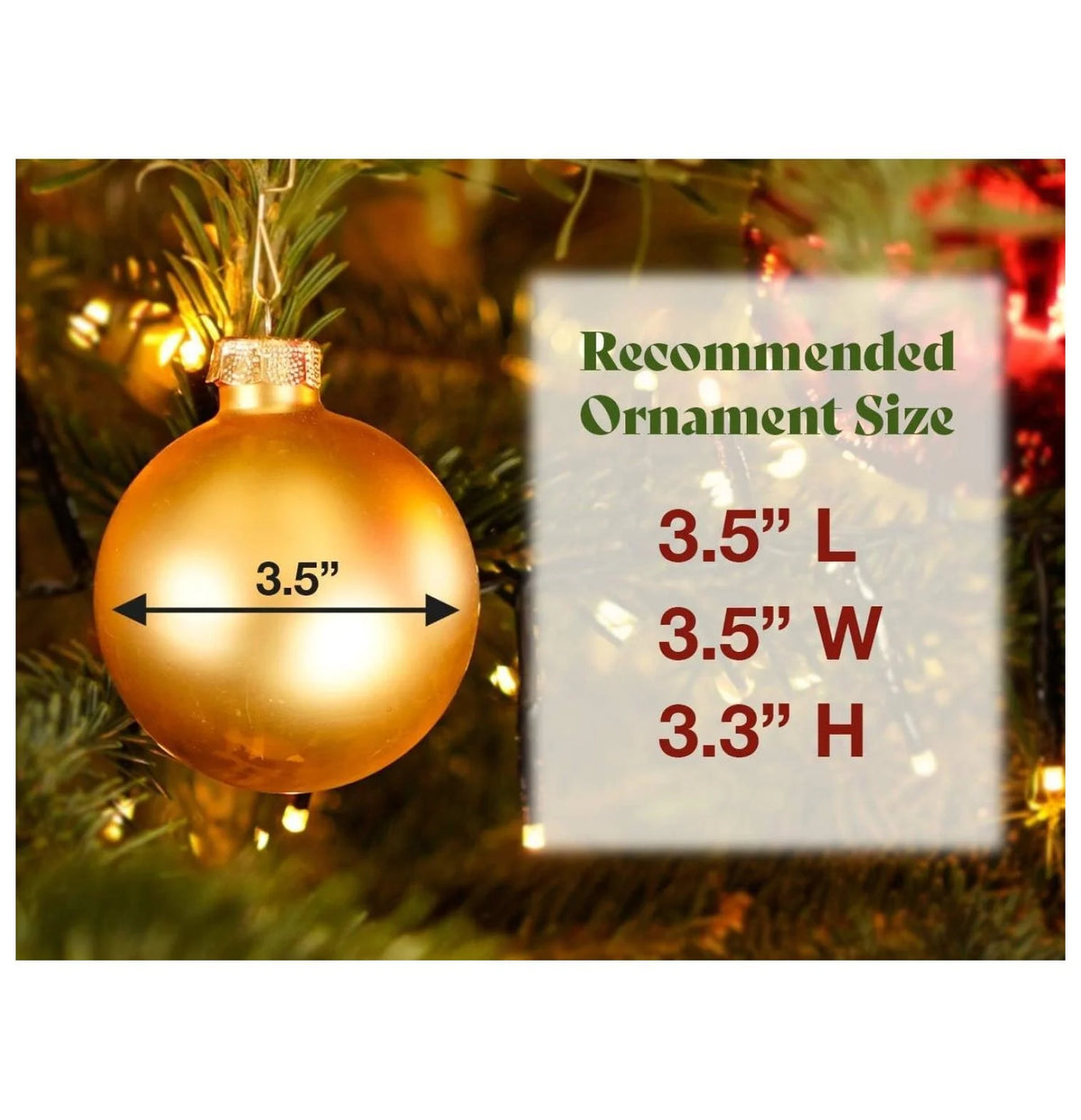 Christmas Ornament Storage Container Holds 40 Ornaments Clear Case with Dividers S932