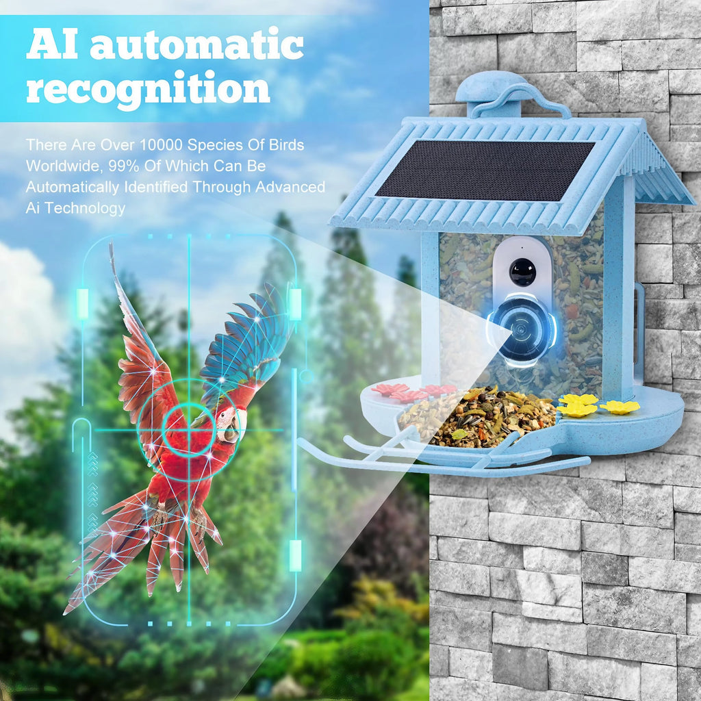 Smart Bird Feeder with Camera Solar E5312