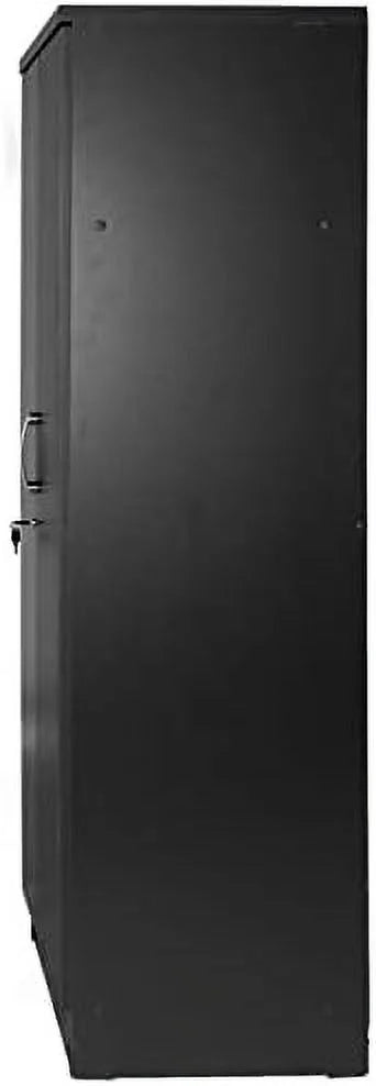 Black Wood Two Door Armoire Wardrobe Cabinet L358844