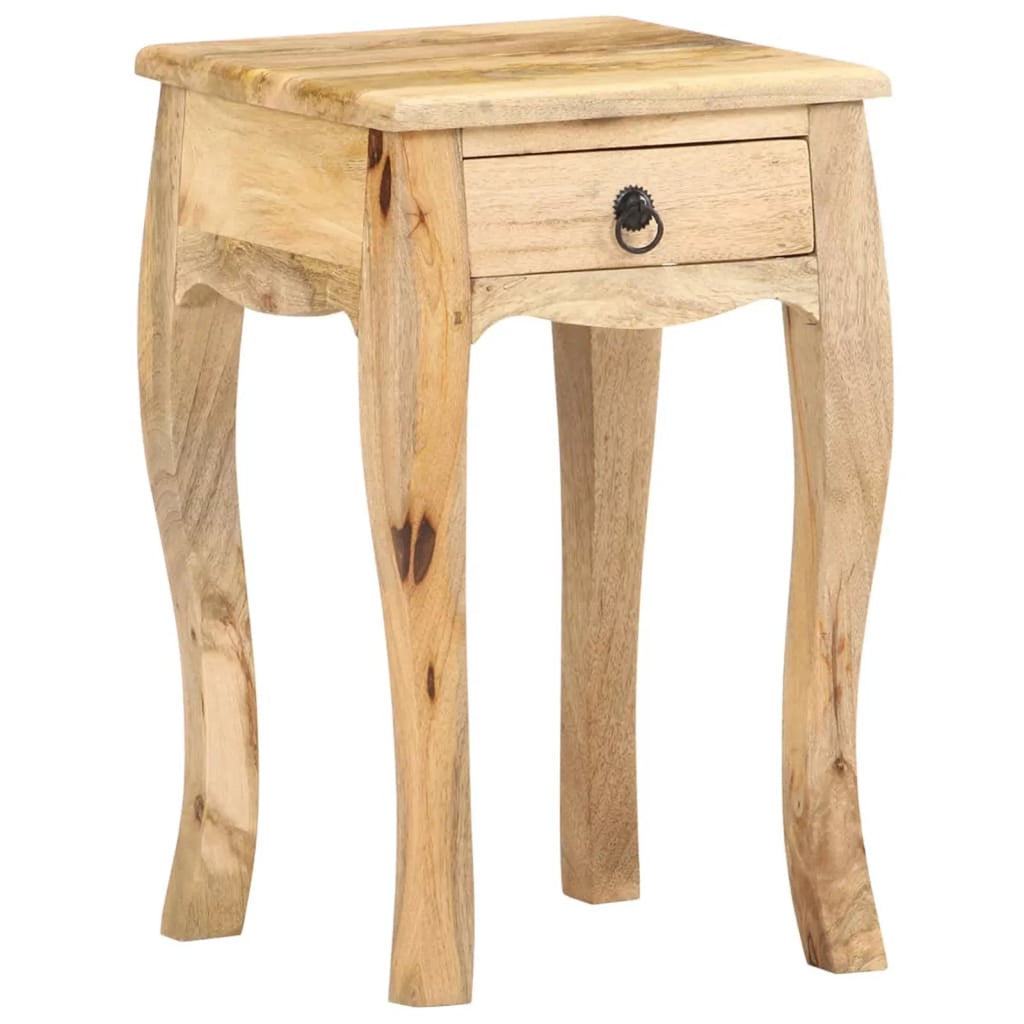 Solid Mango Wood Bed Cabinet Q9313