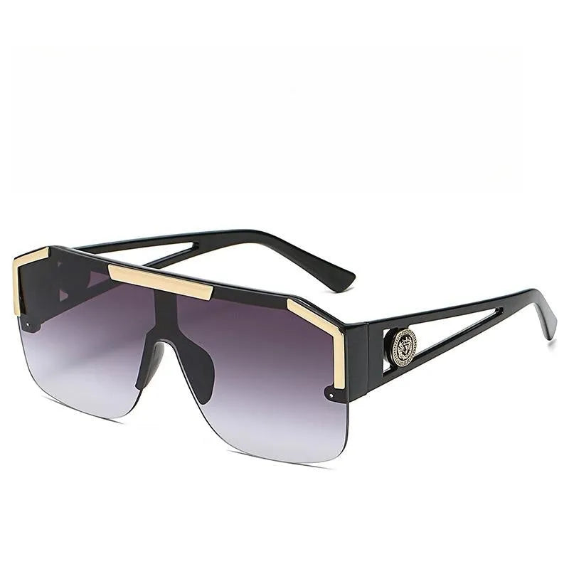 Hollowed-out One-piece Lens Sunglasses S788126