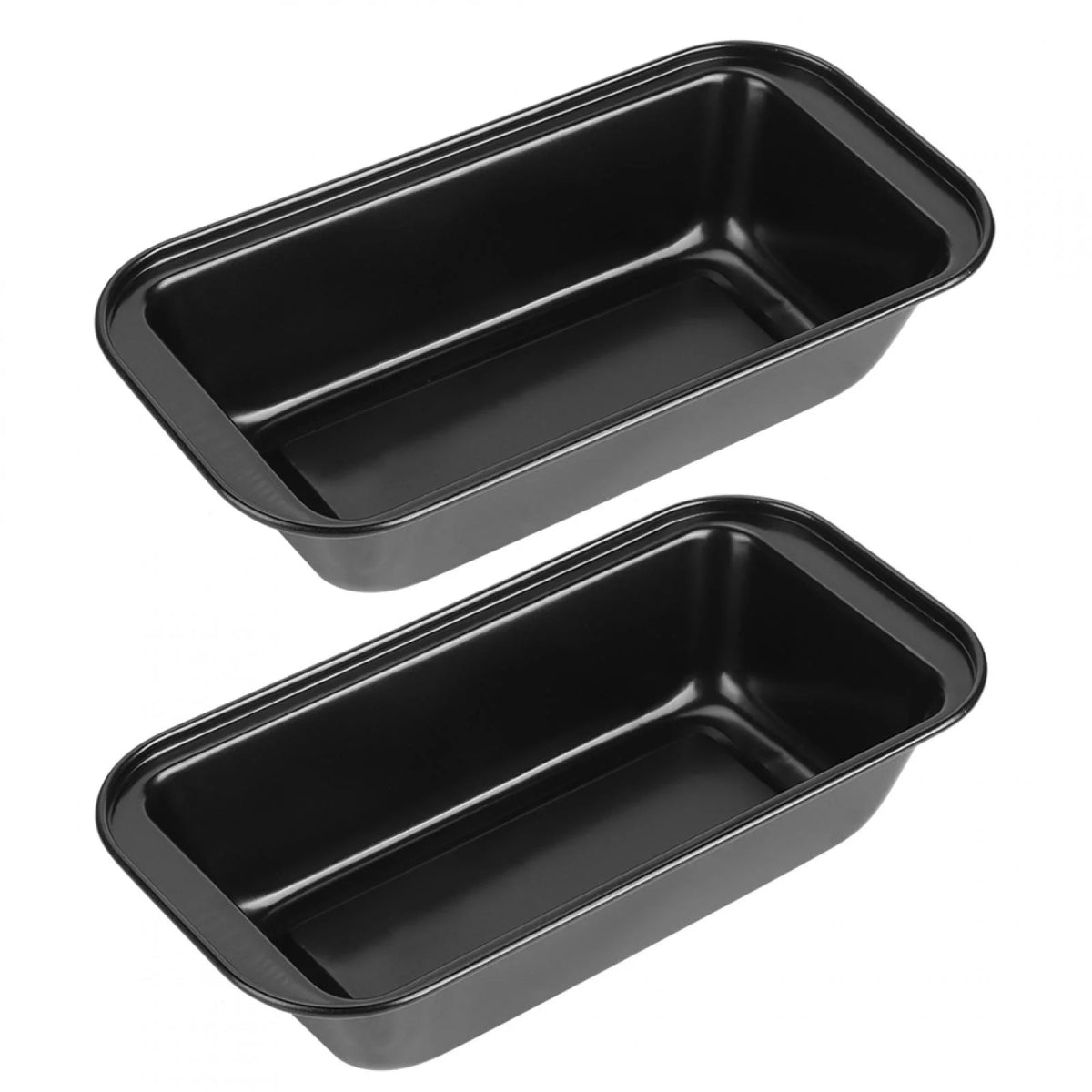 Mini moldes rectangulares antiadherentes de acero al carbono para pan T83336