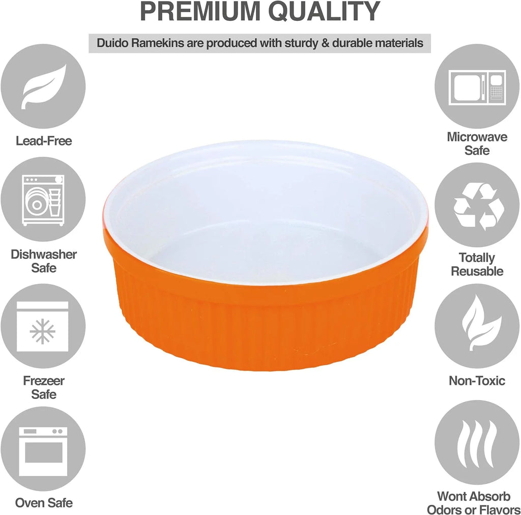 32 Oz Ceramic Oven Safe Souffle Dish Ramekins A679112