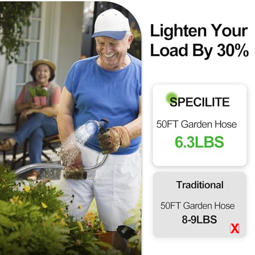 50ft 304 Stainless Steel Garden Hose with Nozzles G314745