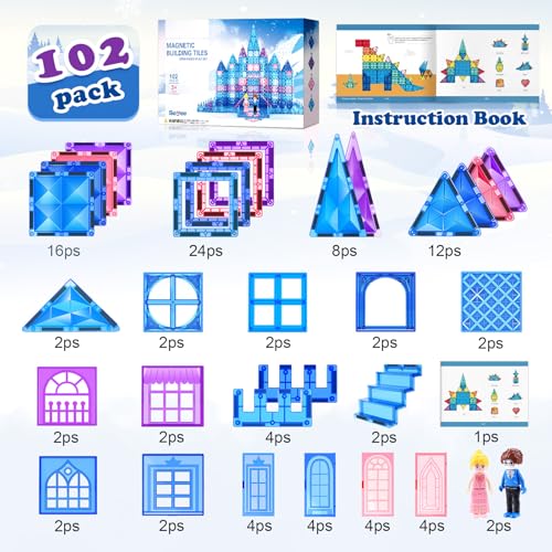 Magnetic Tiles 102pcs Building Blocks N456025