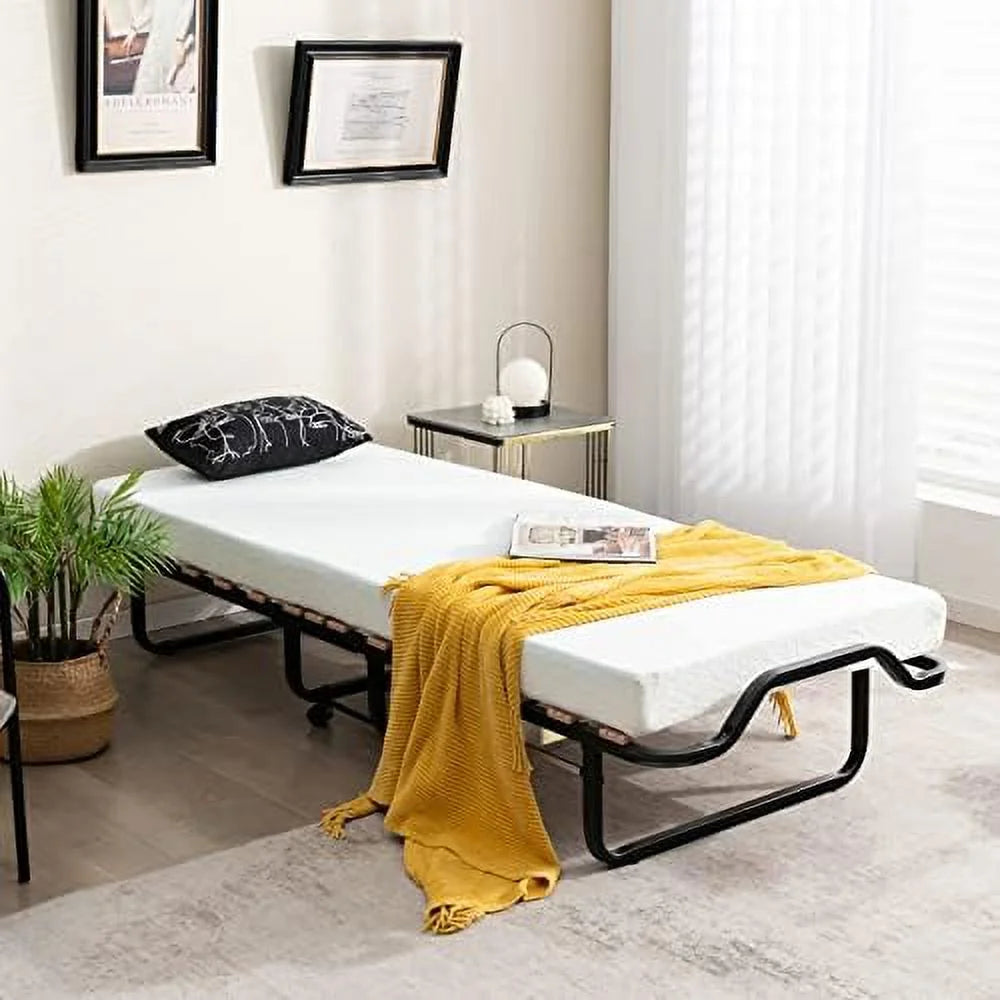 Folding Bed with 4 Inch Memory Foam Mattress L341608
