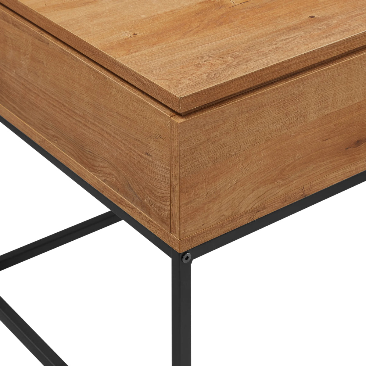 Modern Wood and Metal Lift-Top Coffee Table E406