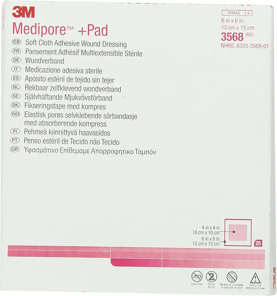 Soft Cloth Adhesive Wound Dressing 6 in x 6 in N5053