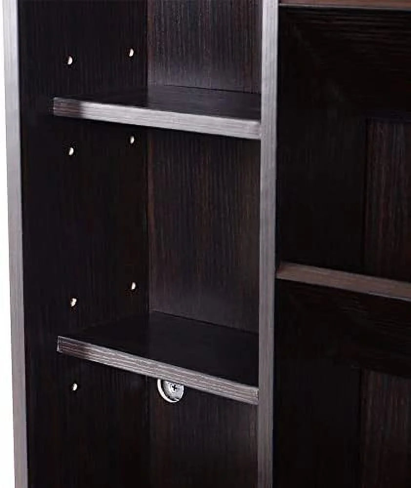 Compact Mahogany Convertible Desk K916757