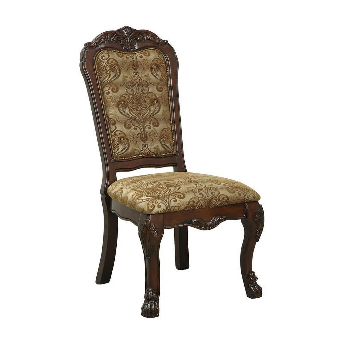 Solid Wood Padded Dining Chair Set of 2 C58091