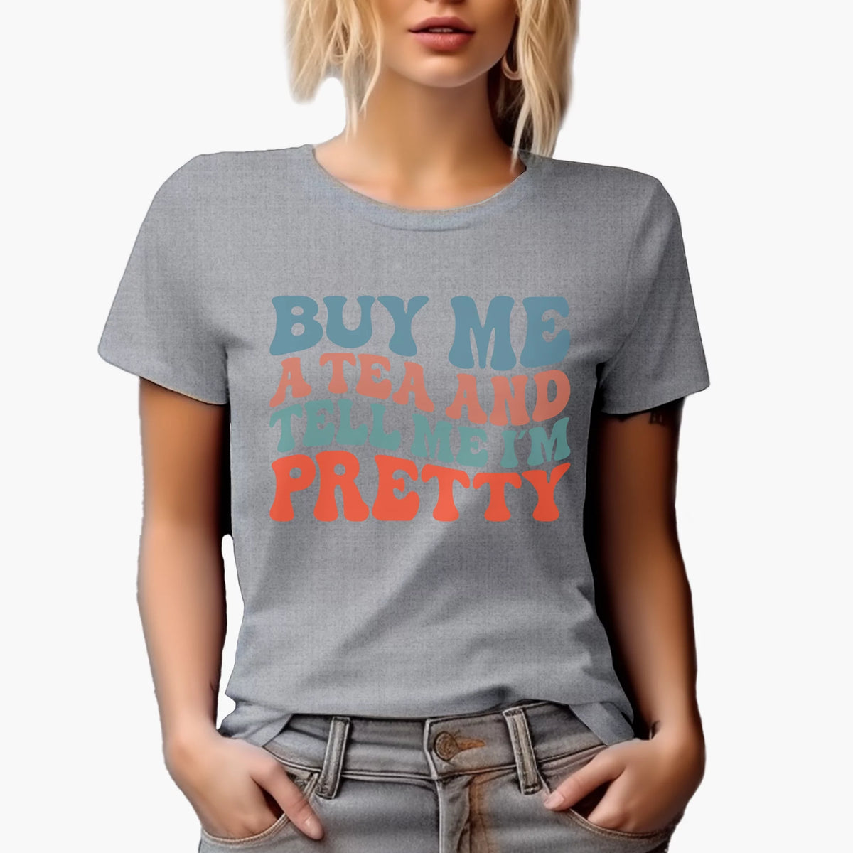Heather Grey T-Shirt 2XL W8184