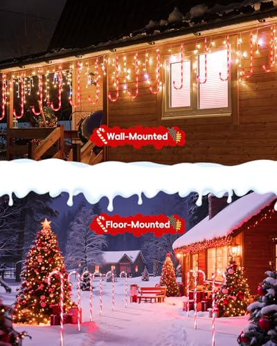 24 Pack 22" Solar Candy Cane Lights K57039
