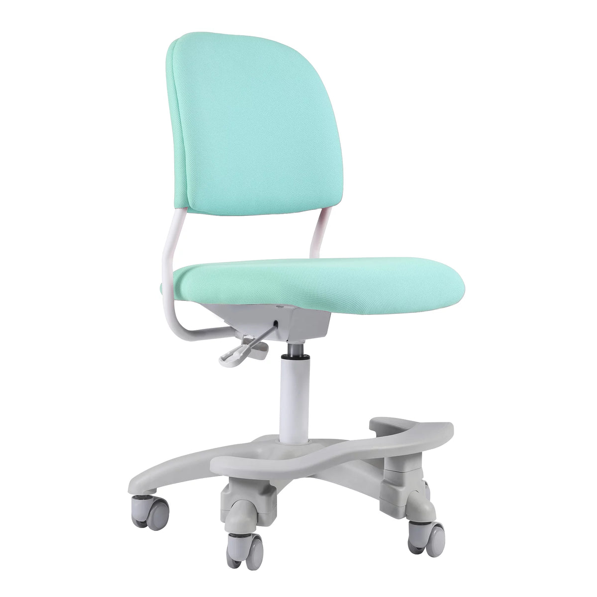 Green Adjustable Kids Desk Chair with Footrest and Lumbar Support W263867