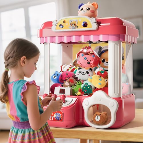 Mini Claw Machine with Music & 36 Mini Toys U8860
