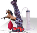 2 Large Knot Suction Cup Ejaculating Silicone Dildo 10.2 Inch I751