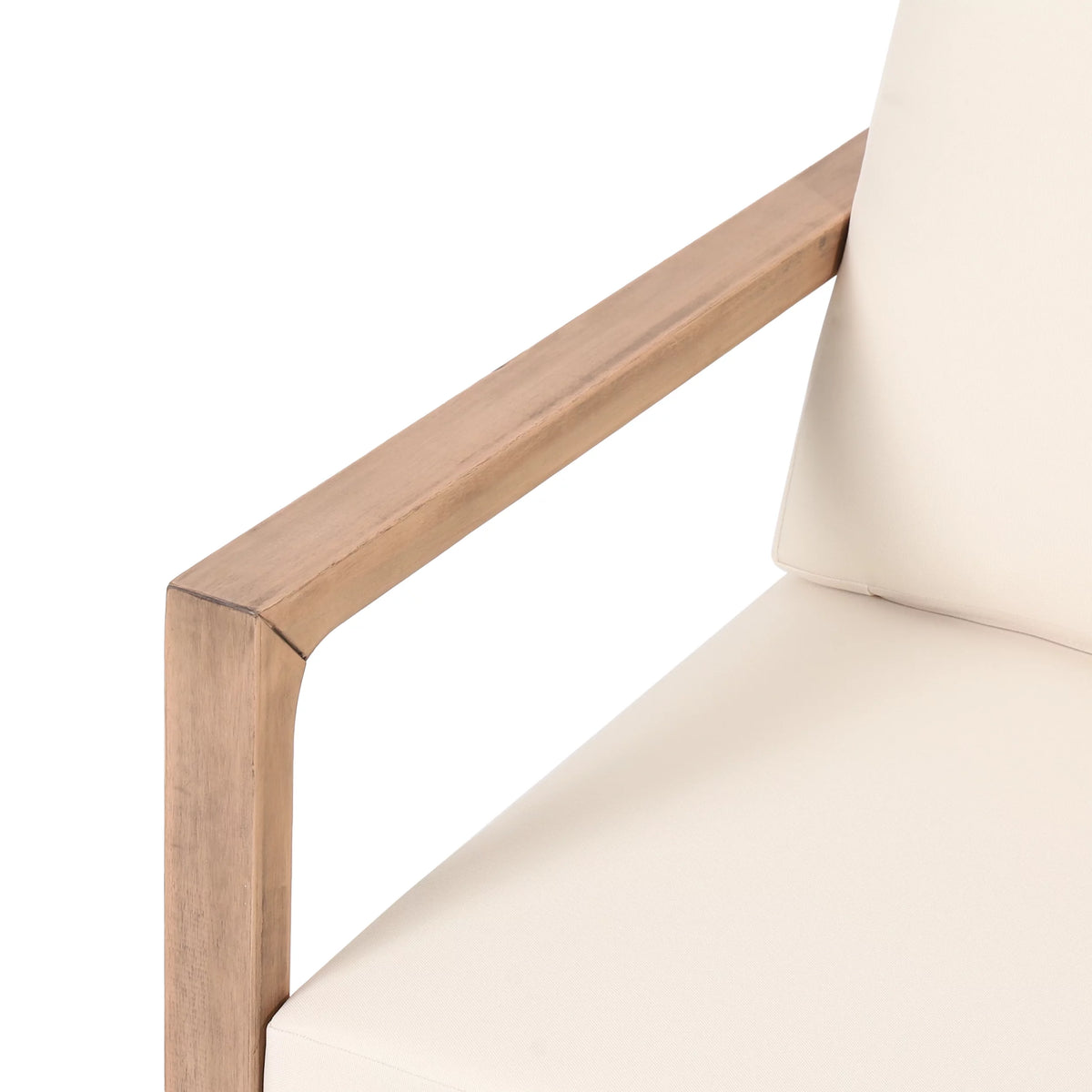 Acacia Wood Club Chairs with Cushions, Set of 2 M211