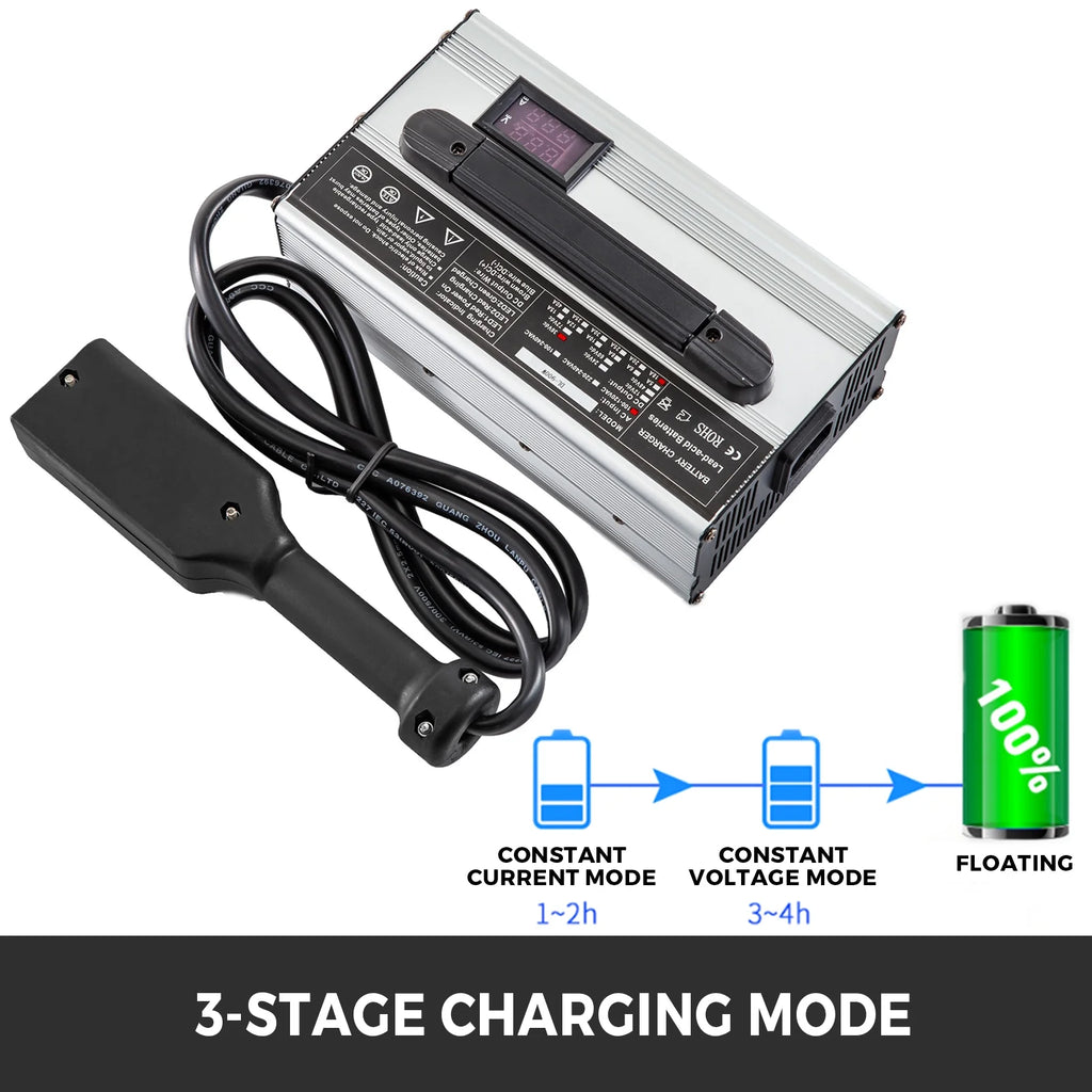 36V 18A Golf Cart Battery Charger with LED Indicator Lights D1878