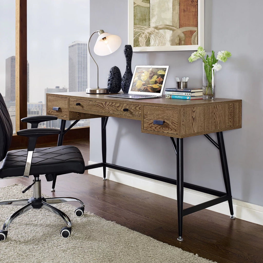 Walnut Office Desk L39064