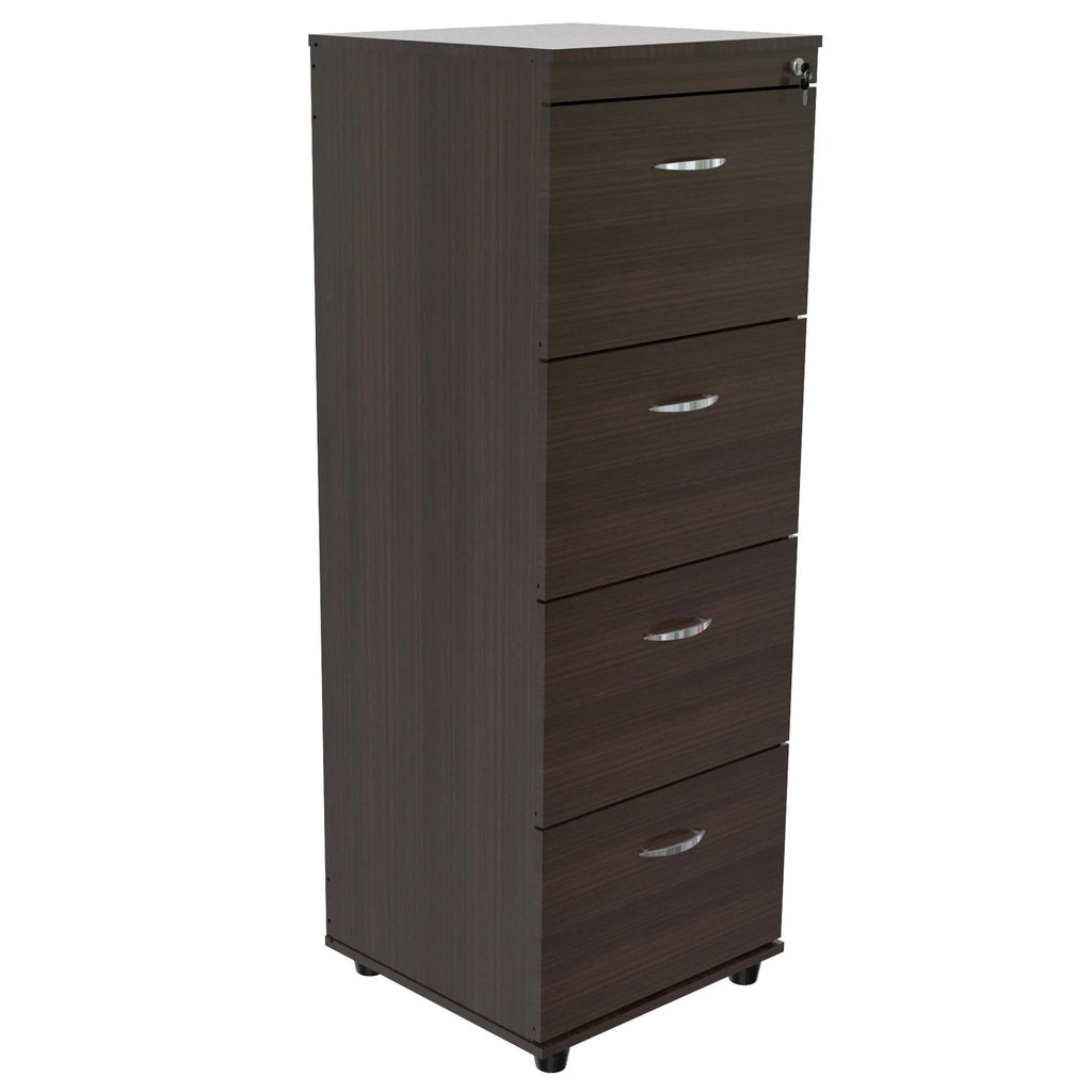 52-inch Espresso 4 Drawer File Cabinet R8681