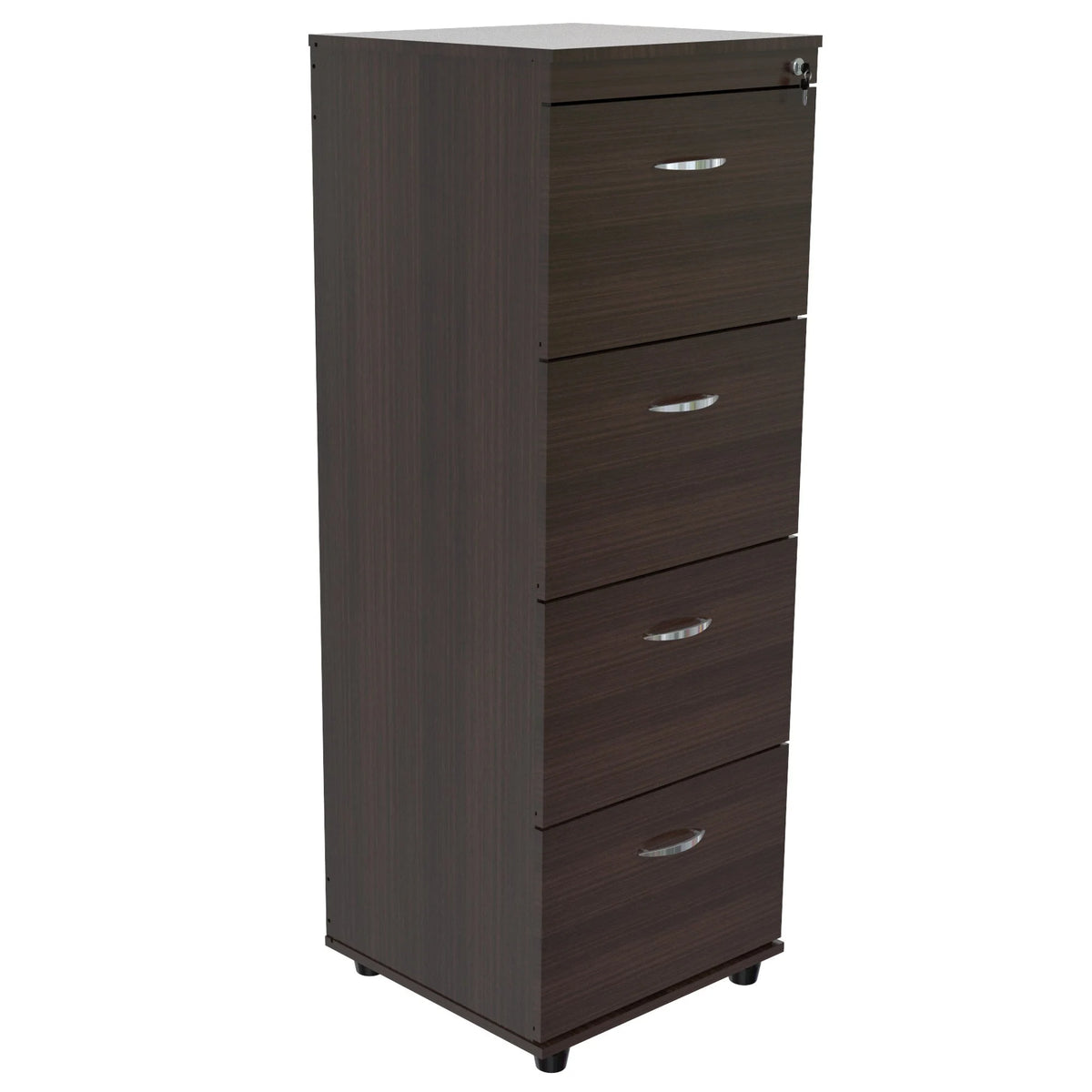 52-inch Espresso 4 Drawer File Cabinet R8681