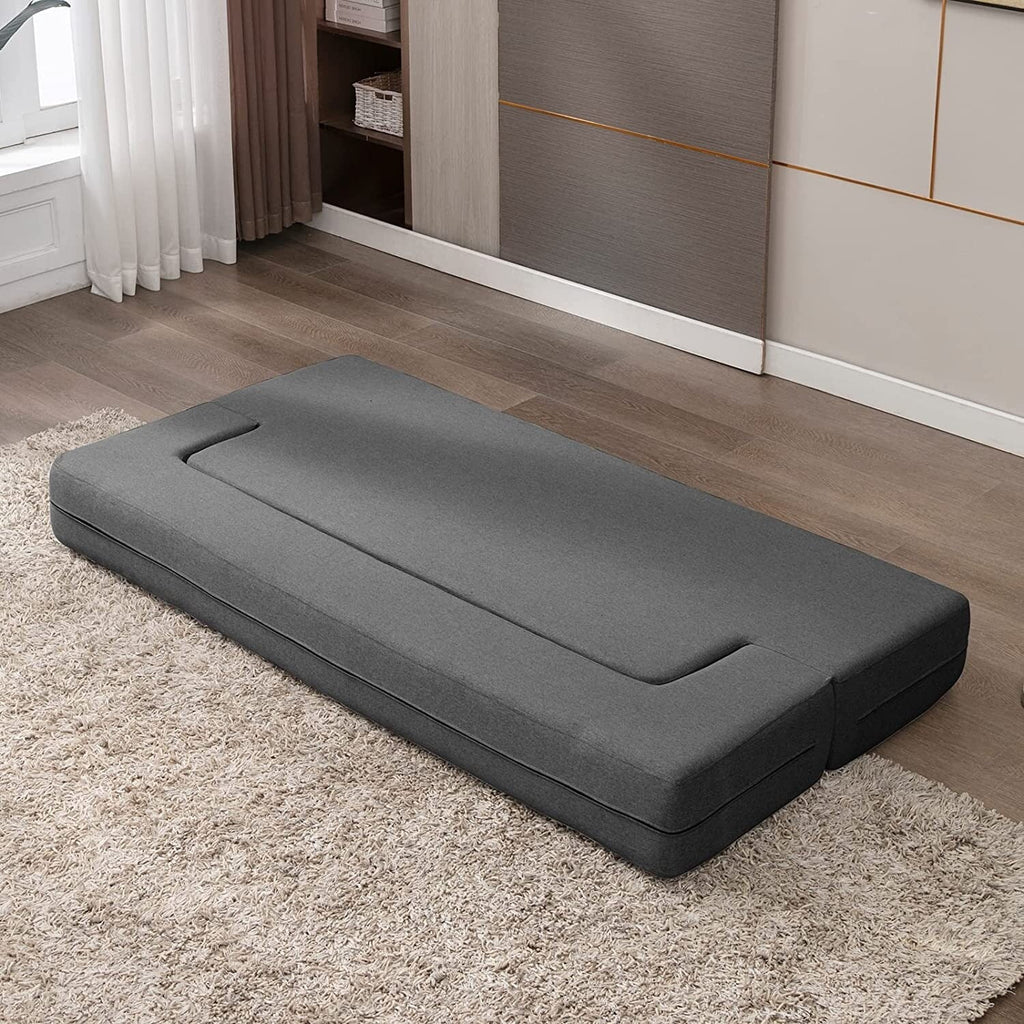 Convertible Futon Sofa Bed Dark Grey A801