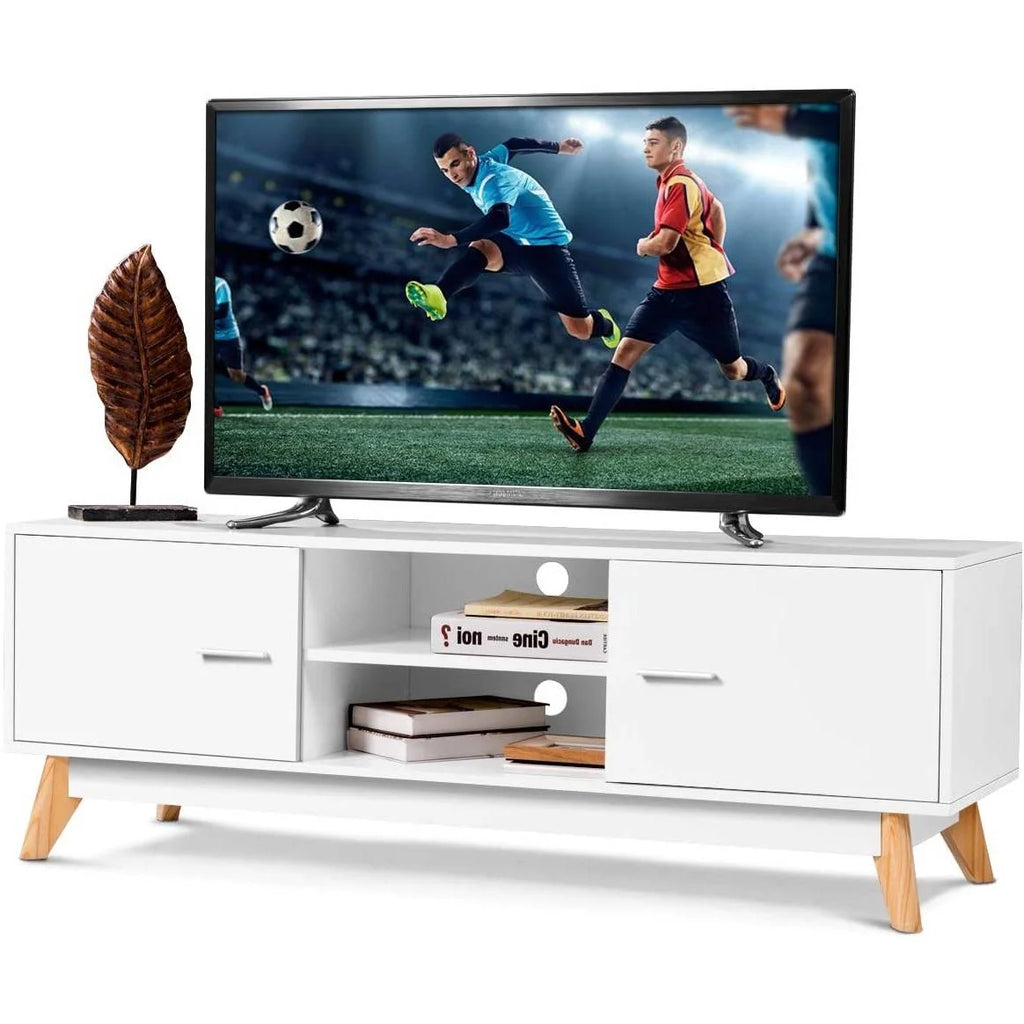 Modern 55-inch Solid Wood TV Stand J57287