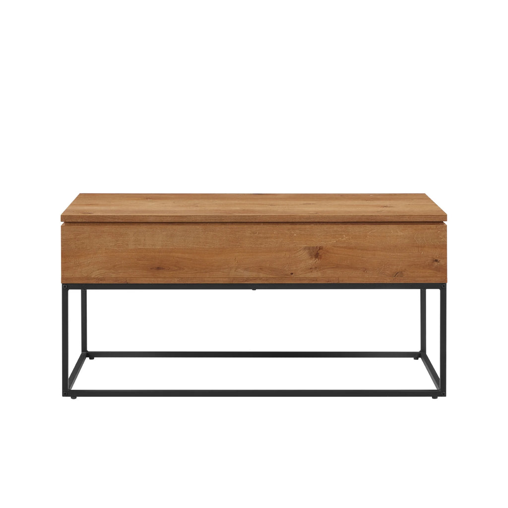 Modern Wood and Metal Lift-Top Coffee Table E406