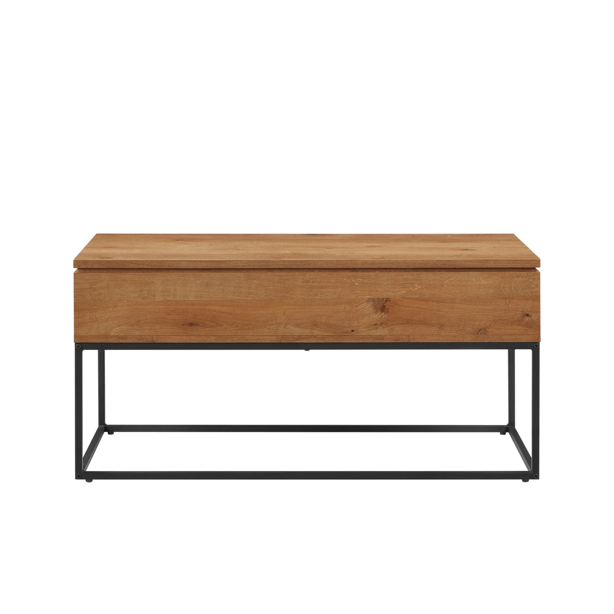 Modern Wood and Metal Lift-Top Coffee Table E406