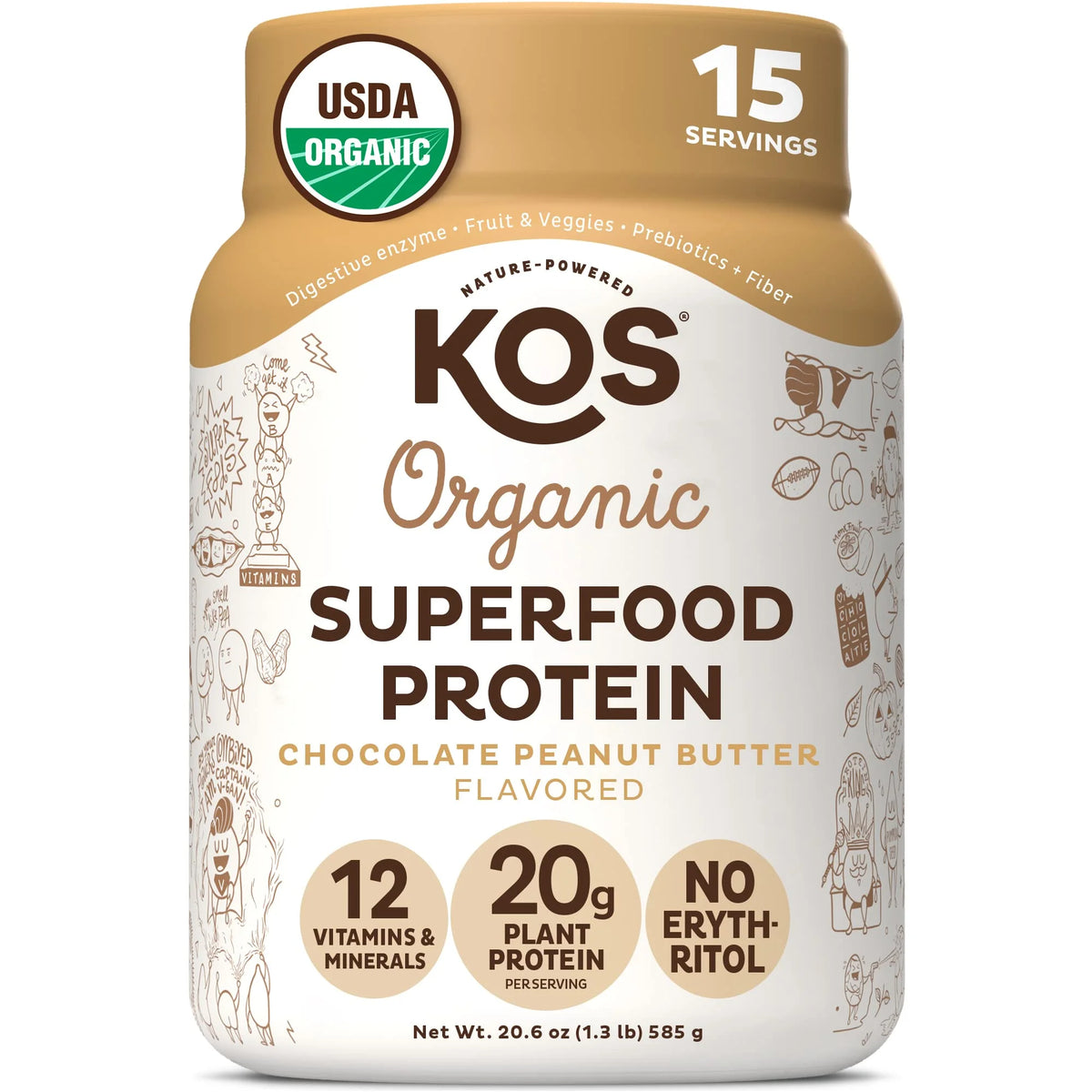 Chocolate Peanut Butter Plant Based Protein Powder X73520