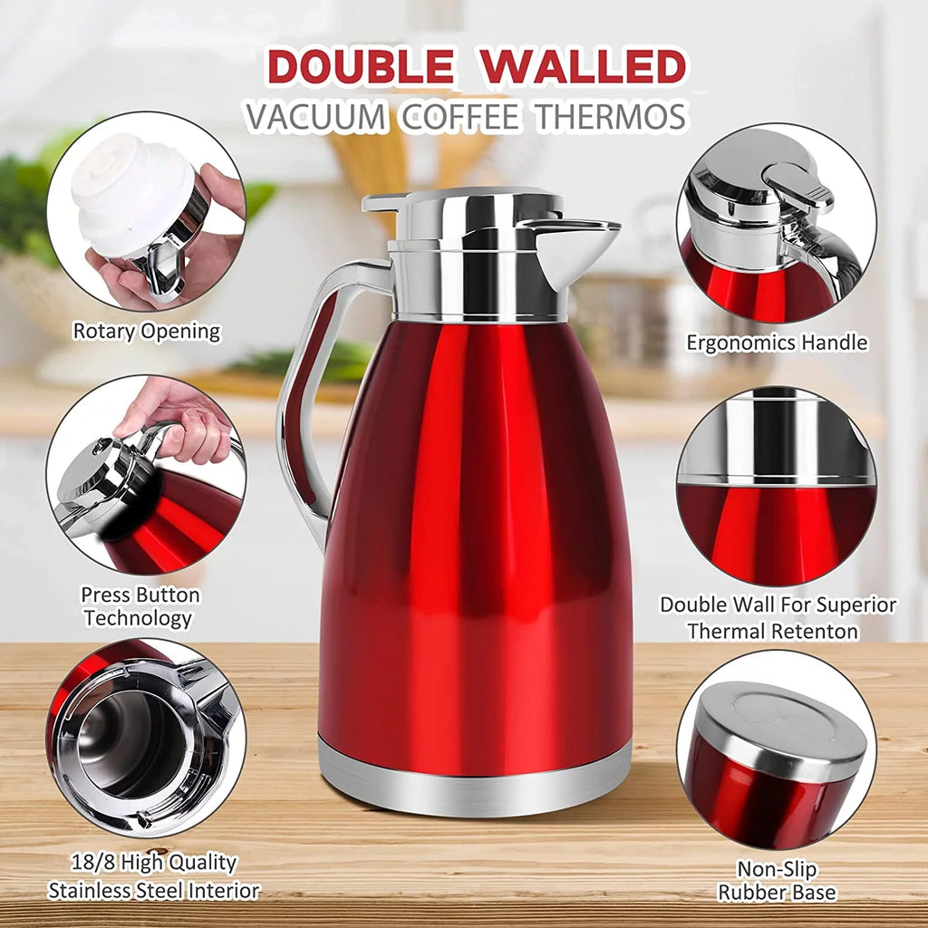 61oz Stainless Steel Insulated Thermal Coffee Carafe C3336