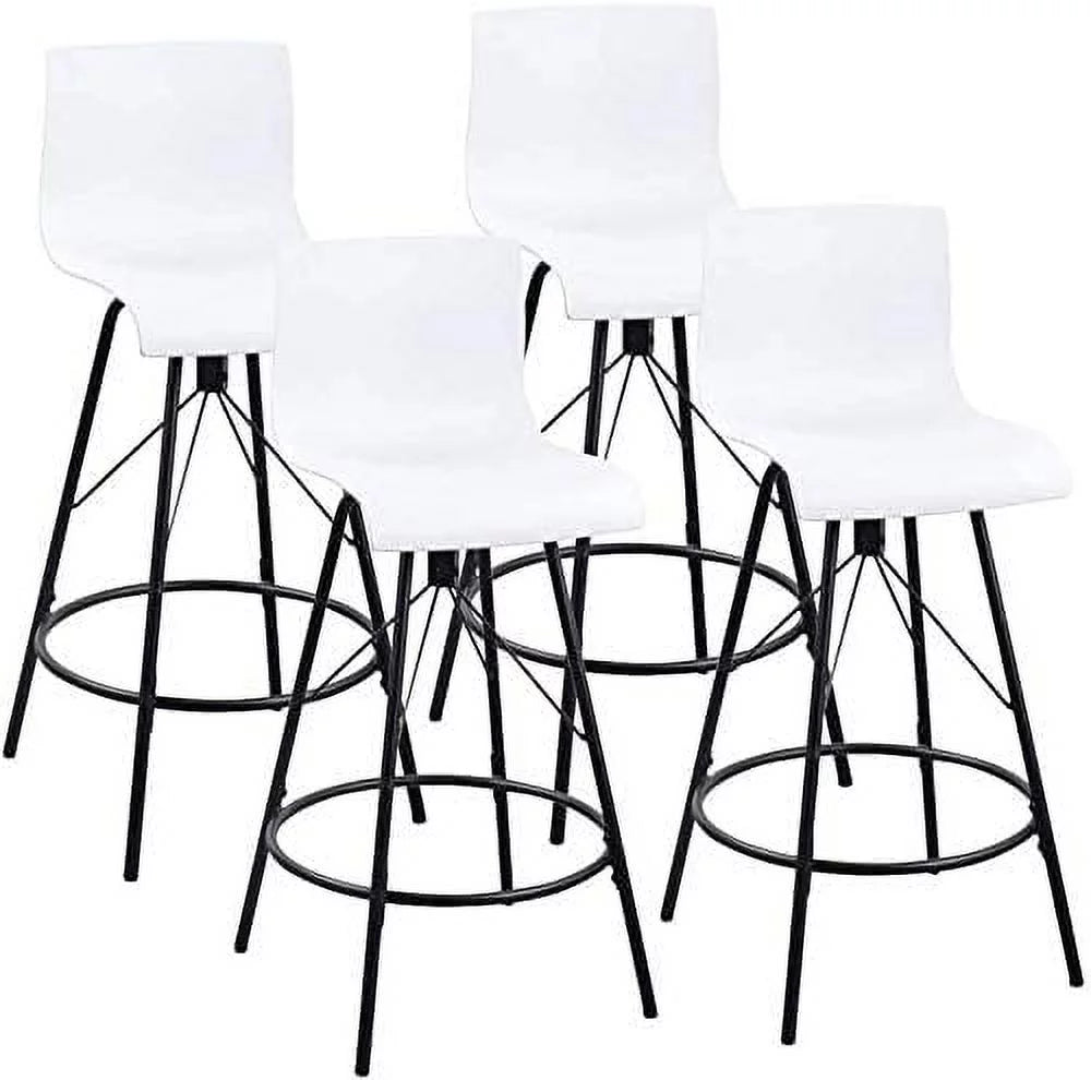 26" White Swivel Bar Stools Set of 4 L90269