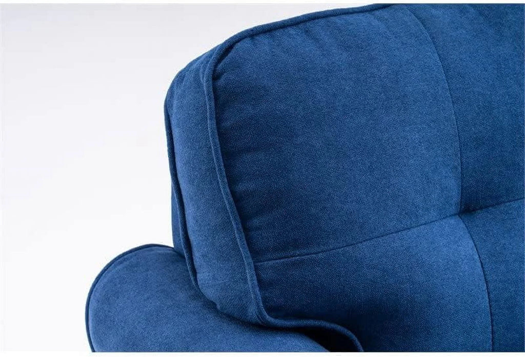 Blue Linen Fabric Indoor Chaise Lounge B216080