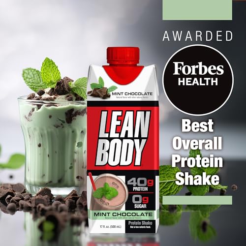 Strawberry Protein Shake, 40g Protein, 0 Sugar, 17 Ounce Pack of 12 I8739