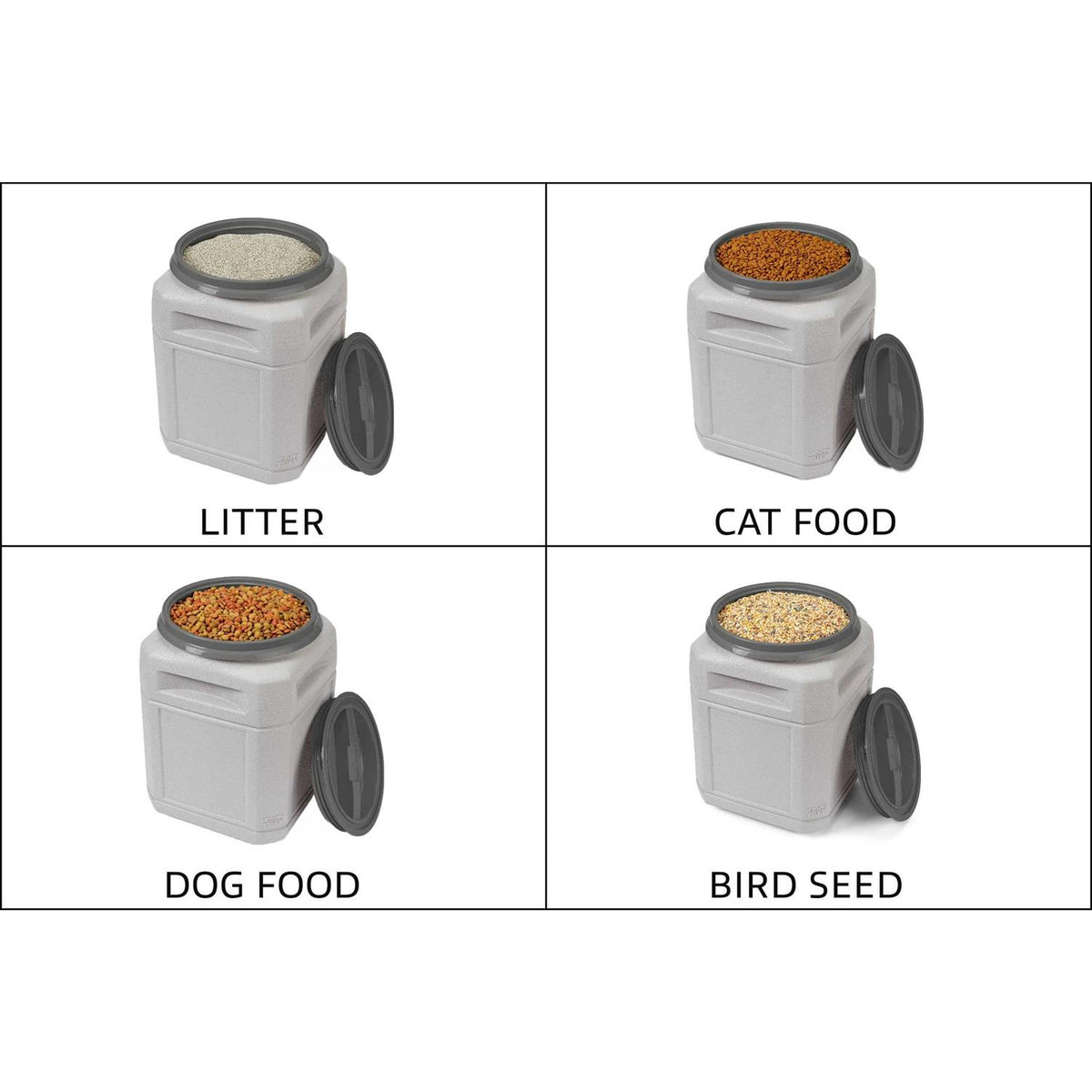 Pet Food Storage Container with Scoop V398