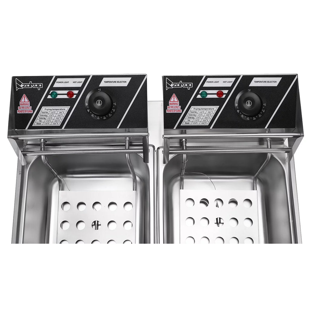 5000W 12L Stainless Steel Electric Fryer L493