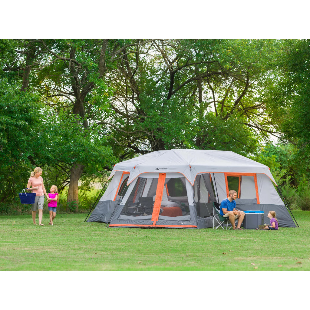 20' x 18' 12-Person 3-Room Instant Cabin Tent with Screen Room D2450