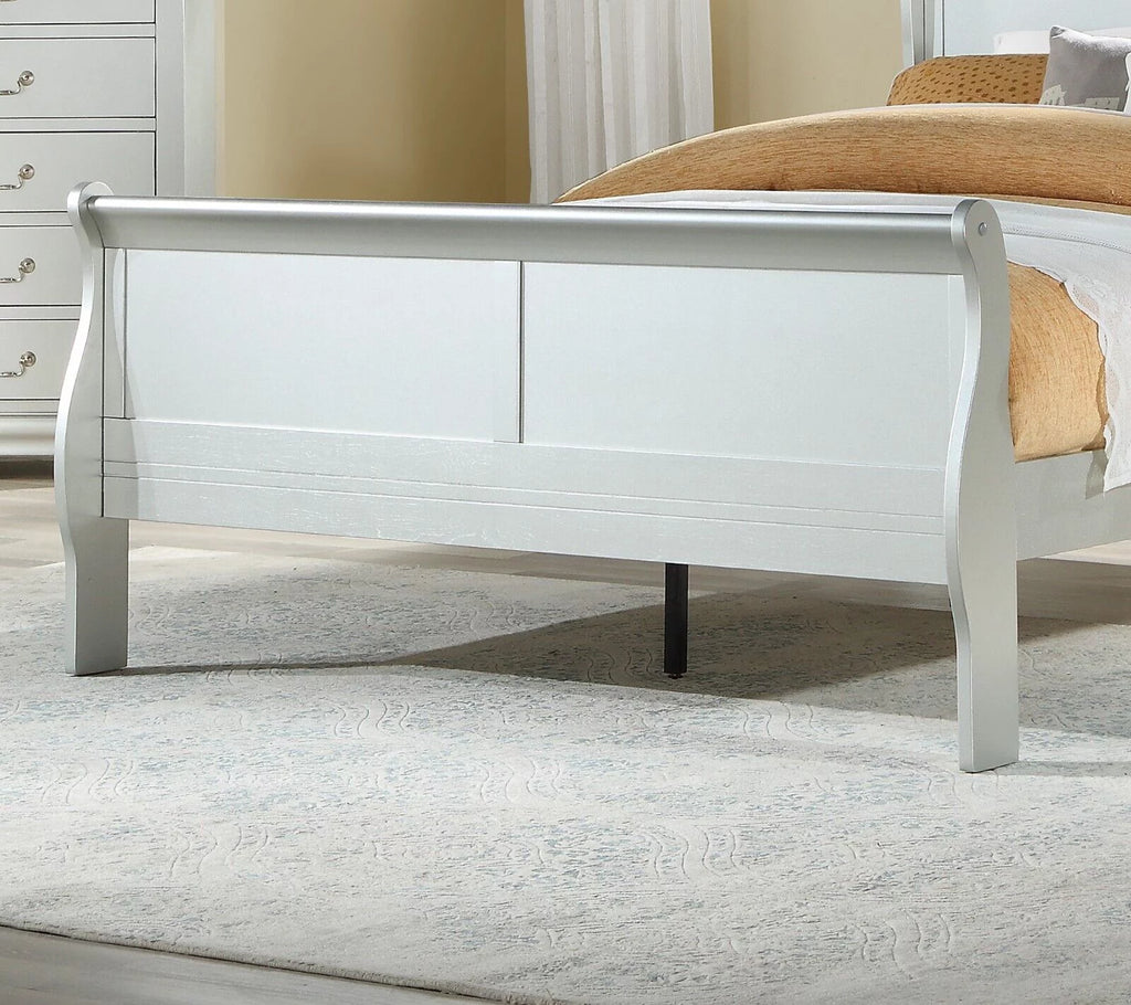 5pc Bedroom Set Twin Bed Dresser Chest Nightstand Mirror N410345