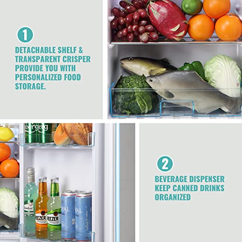 Compact 3.2 Cu.Ft Mini Refrigerator with Freezer W568225