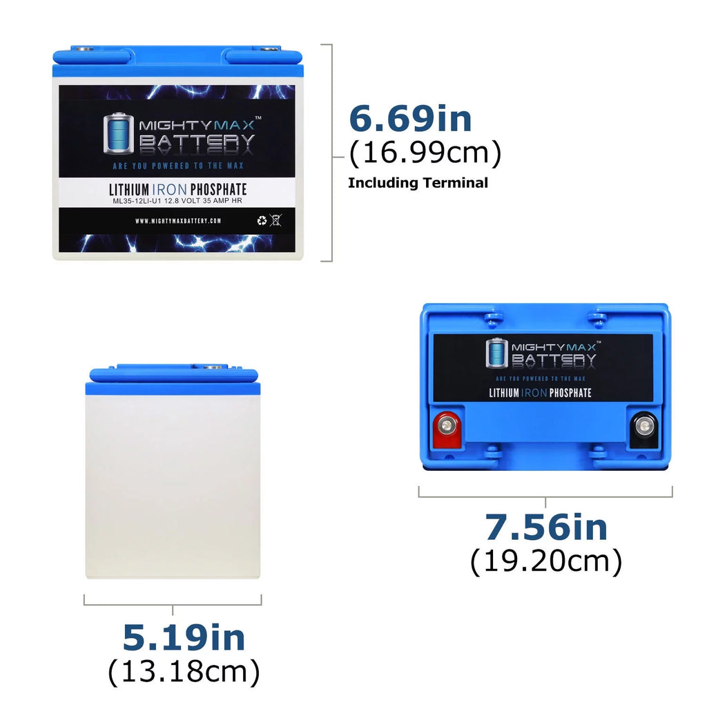 12V 35AH U1 Lithium Replacement Battery 4 Pack N717299