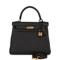 Black Leather Handbag R212