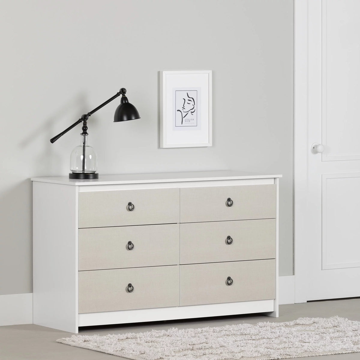 White Coastal Dresser G202607