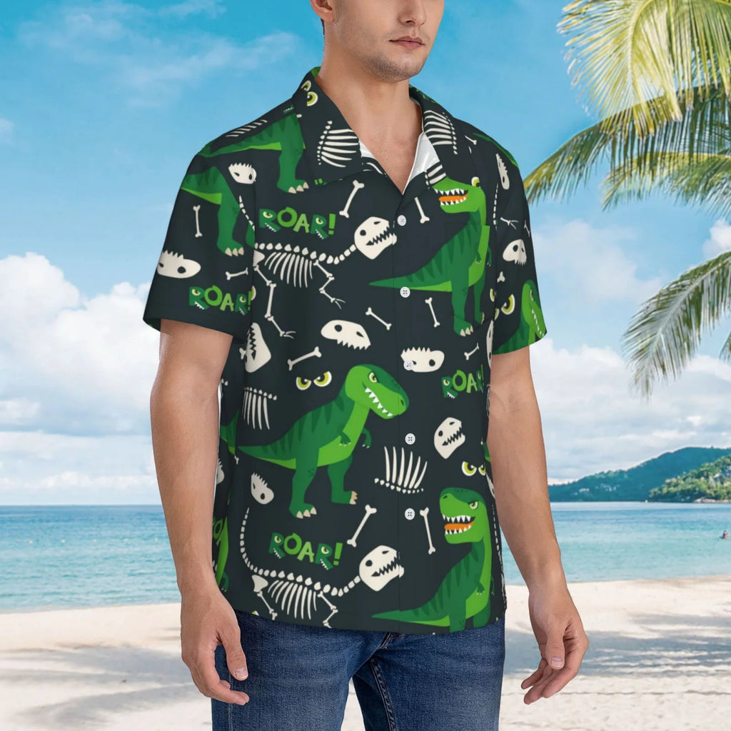 Hawaiian Shirt Men Casual Button Down Short Sleeve Z663144