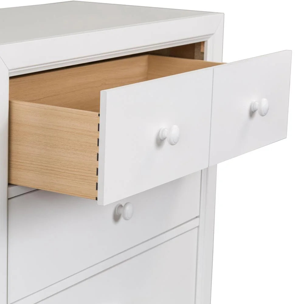 White 5 Drawer Chest O6281