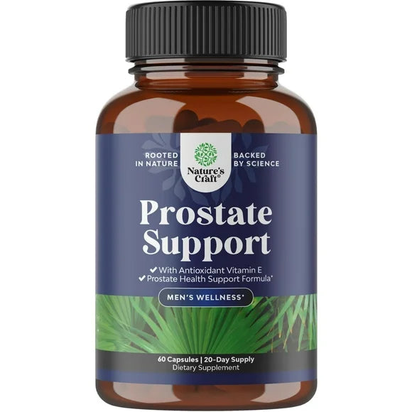 Prostate Health Supplements with Beta Sitosterol Selenium Pygeum and Saw Palmetto 60 Capsules D641016