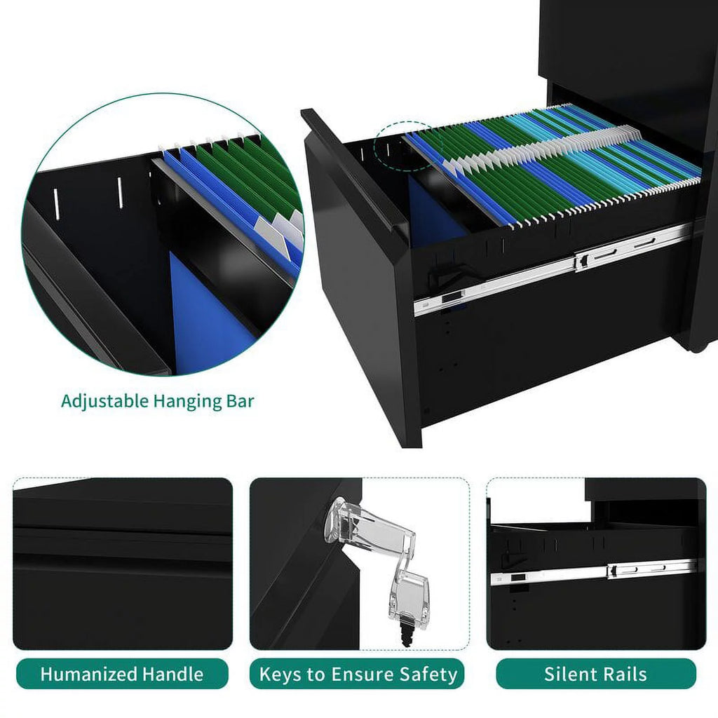 2 Drawer Locking Steel File Cabinet A574