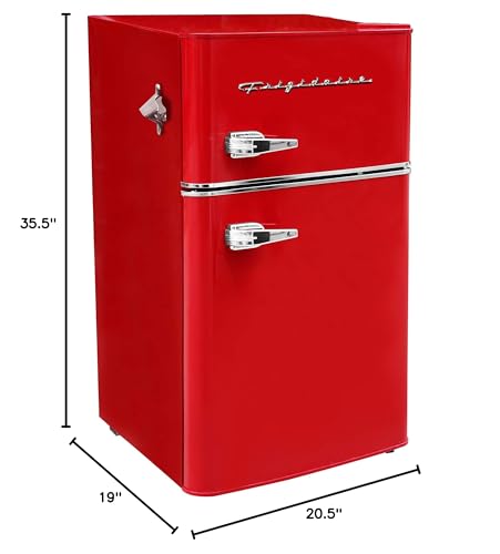 2 Door Retro Bar Fridge with Side Bottle Opener M896
